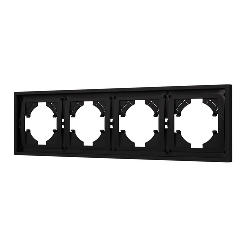 Рамка пластиковая FRM-TENDO-SFPL-4-BK (Arlight, -)