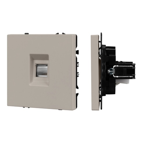 Механизм компьютерной розетки SCT-NOBE-MPC1-SFPL-CA (RJ-45, CAT6) (Arlight, Кашемир)