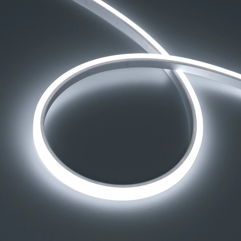 Лента герметичная WAVE-TOP-PU-A144-10x10mm 24V White5700 (5 W/m, IP68, 5m, wire x2) (Arlight, Вывод боковой, 3 года)