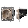 Механизм розетки с USB зарядкой SCT-MUAC-PL-GD-V (250V, 16A) (Arlight, -)