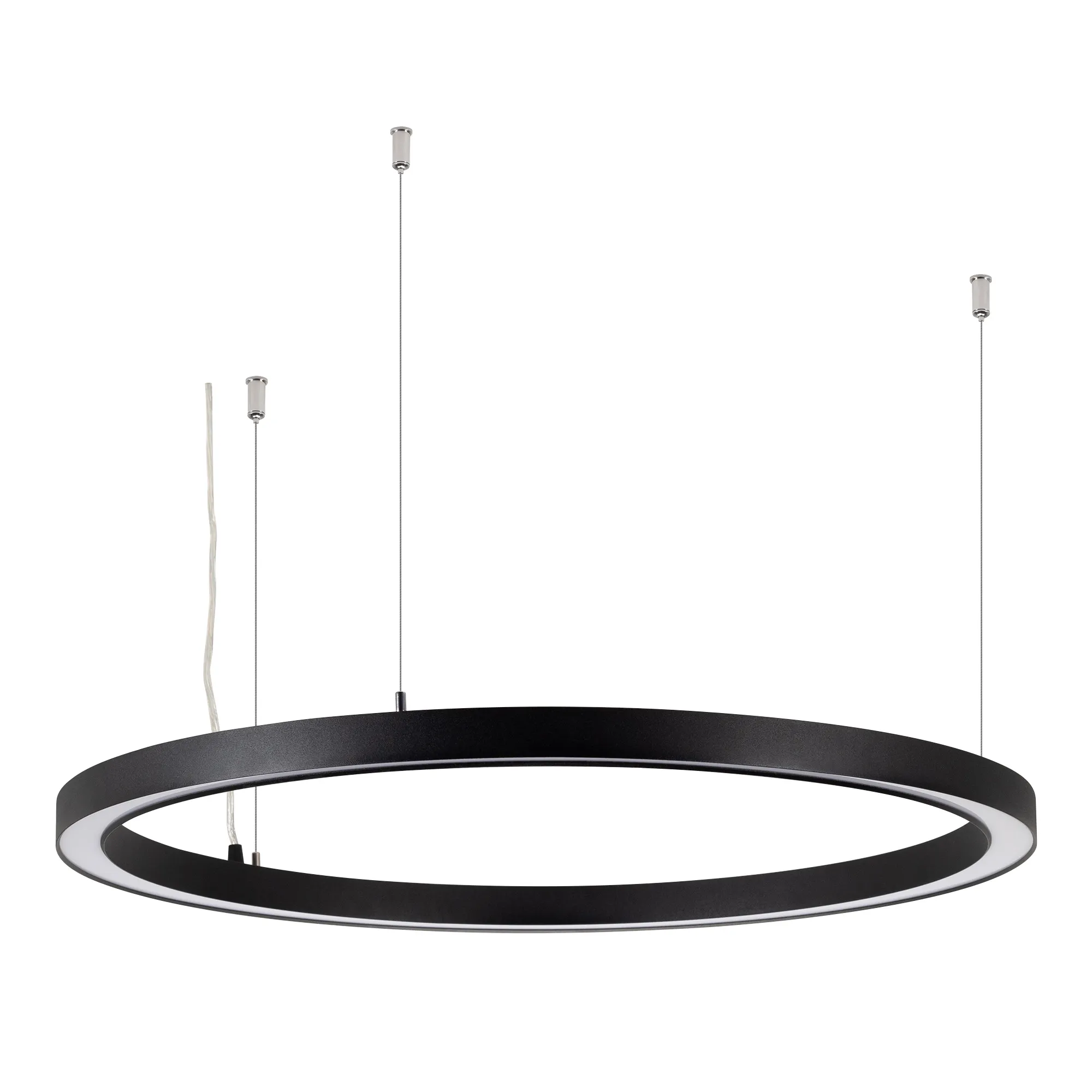 Светильник SP-CIRCLE-HANG-O3535-D900-55W Warm3000 (RAL9005, 120 deg, 230V) IP40 LED (Arlight, Алюминий) - изображение товара