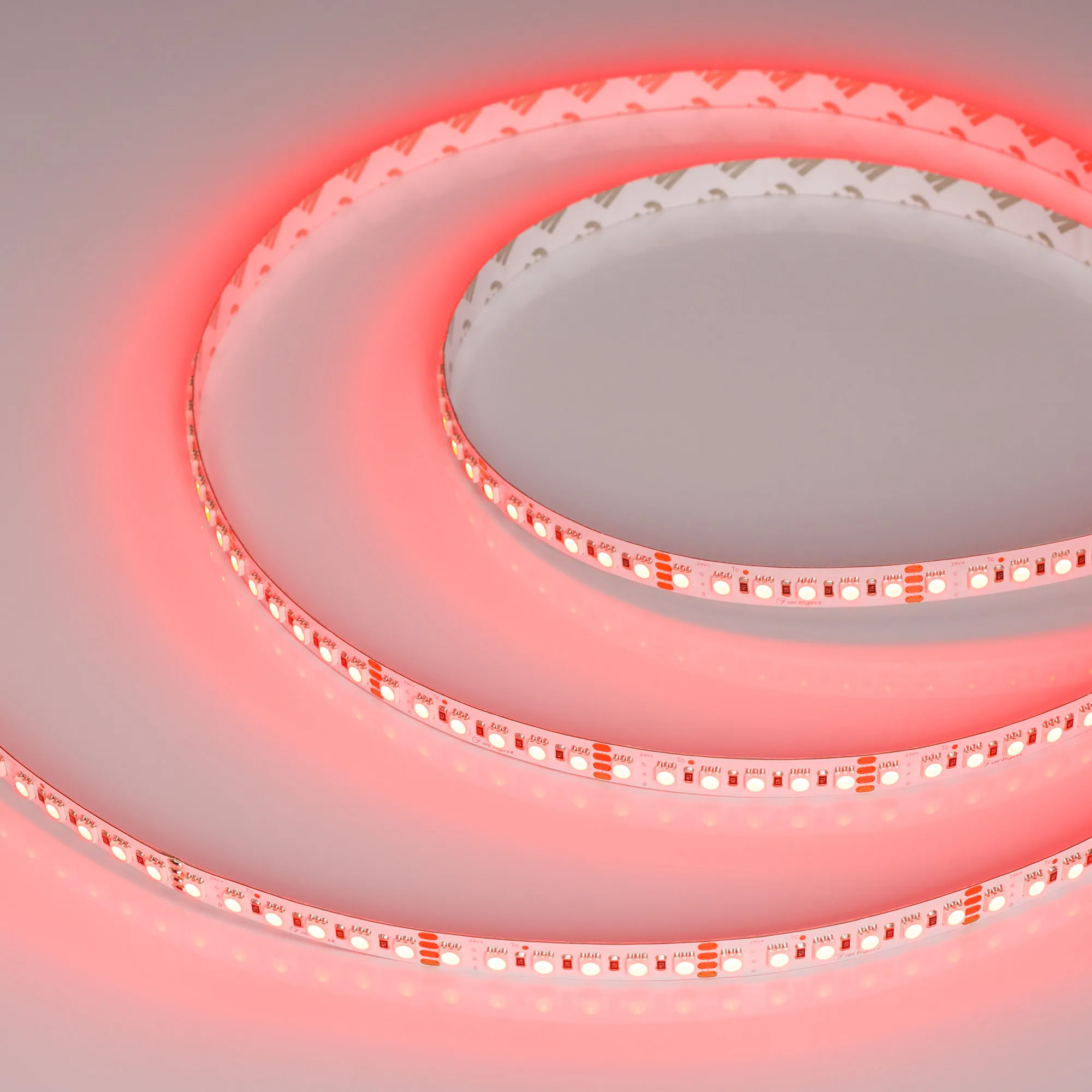 Лента светодиодная RT-G240-12mm 24V RGB (18 W/m, IP20, 3838, 5m) (Arlight, Открытый)