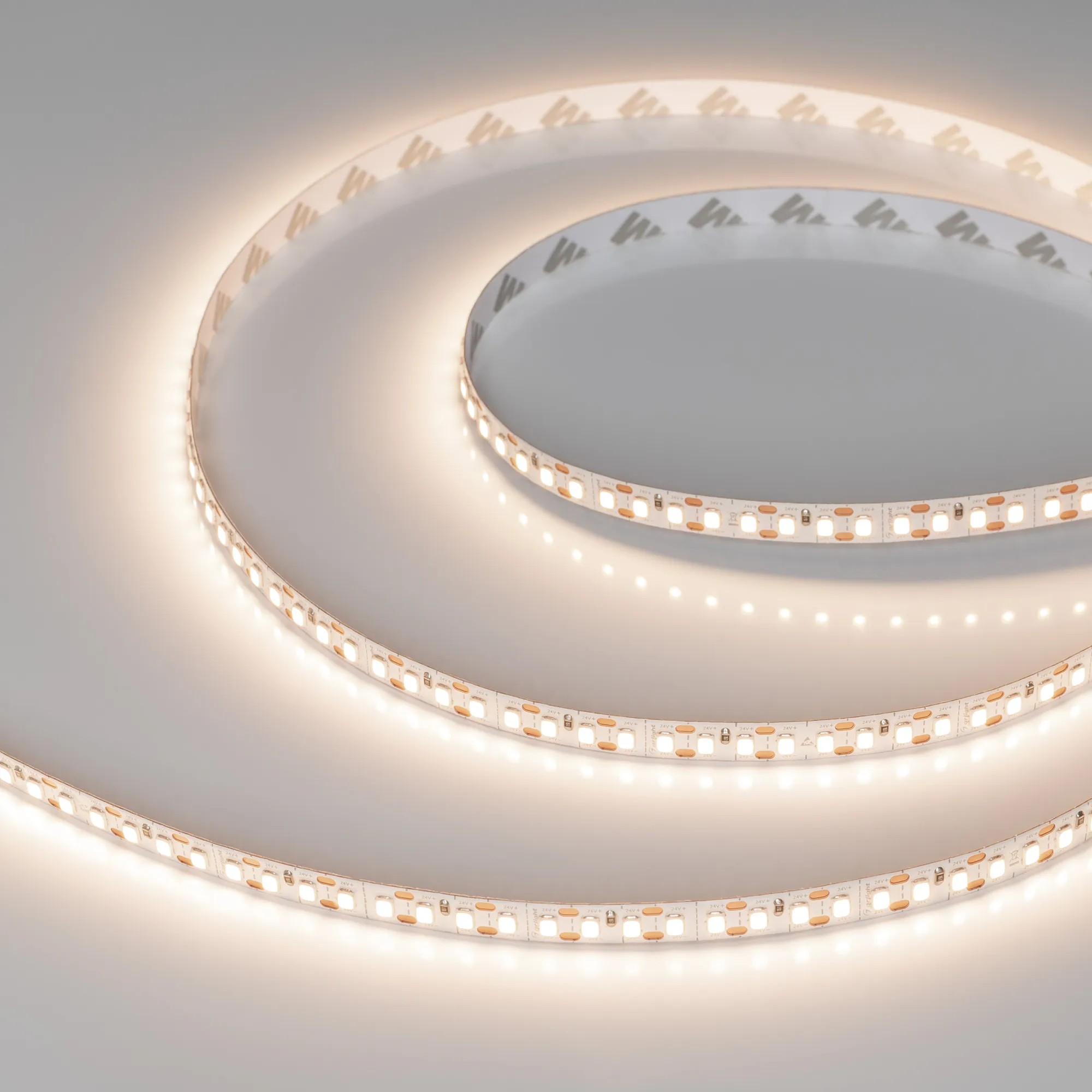 Лента FC-A160-8mm 24V Warm3500-CX1 (14 W/m, IP20, 5m) (Arlight, резка 1 светодиод)